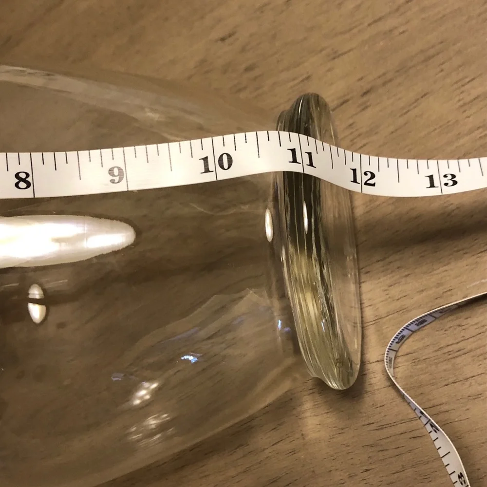 Elegant Clear Glass Flower Vase